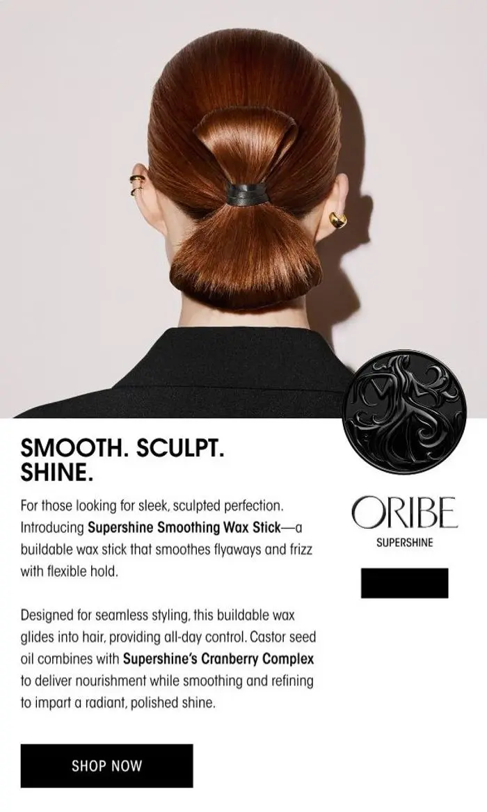 Oribe Hair Care: DISCOVER SUPERSHINE SMOOTHING WAX STICK