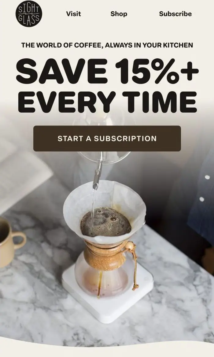 Sightglass Coffee: The secret to always having great coffee on hand
