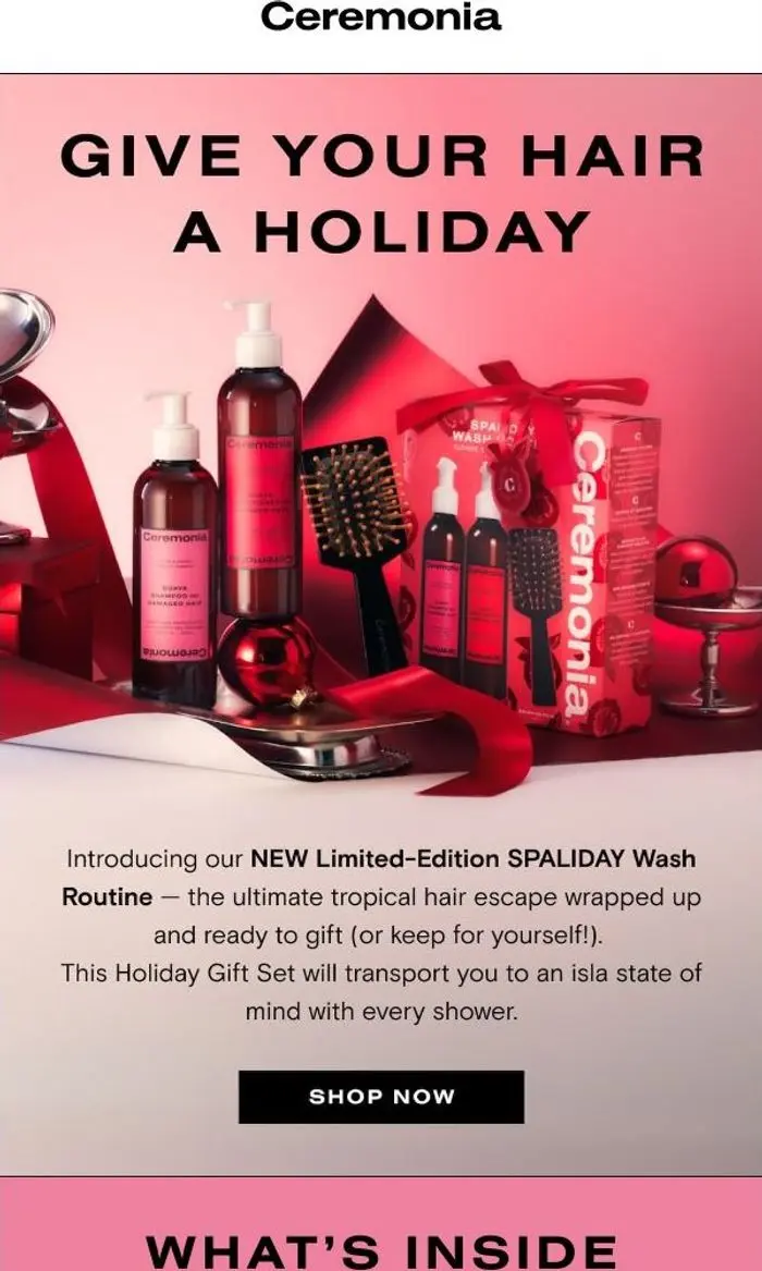 Ceremonia: Limited Time Bestseller Gift Box (with free brush)