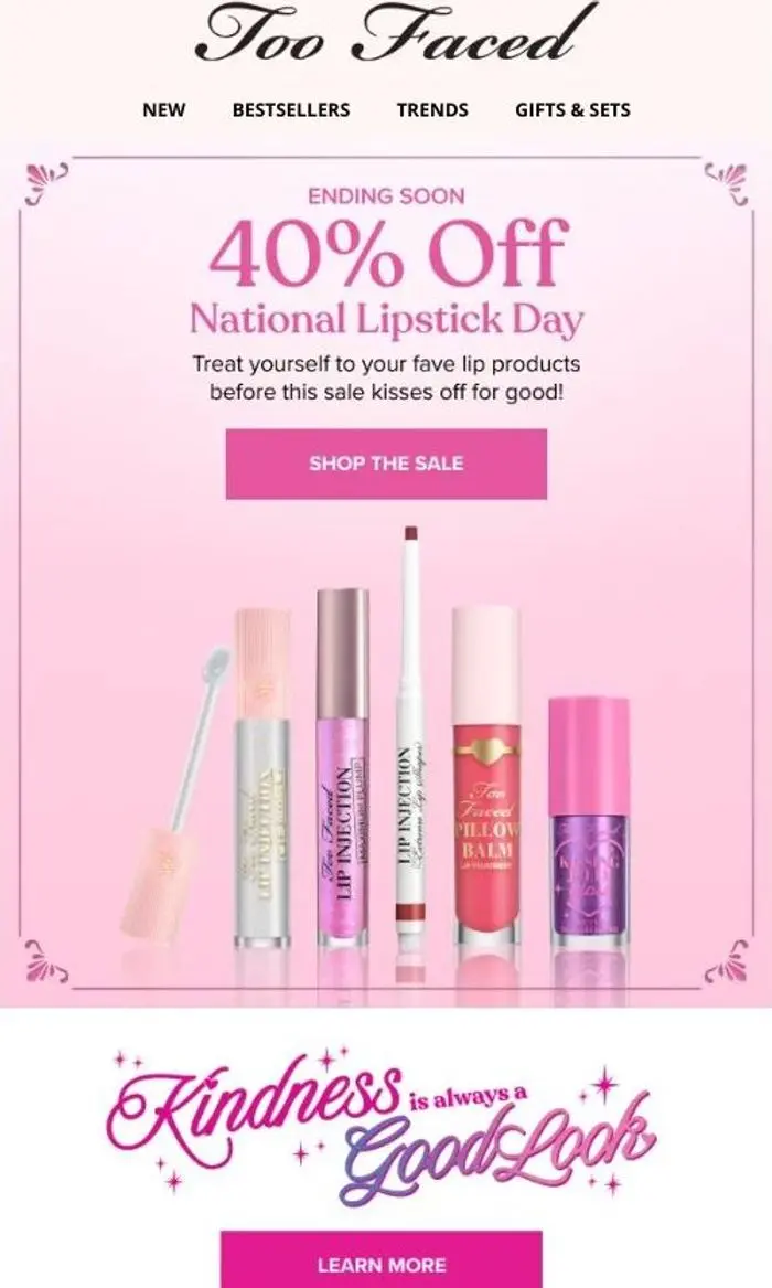 Too Faced Cosmetics: Time’s Running Out!