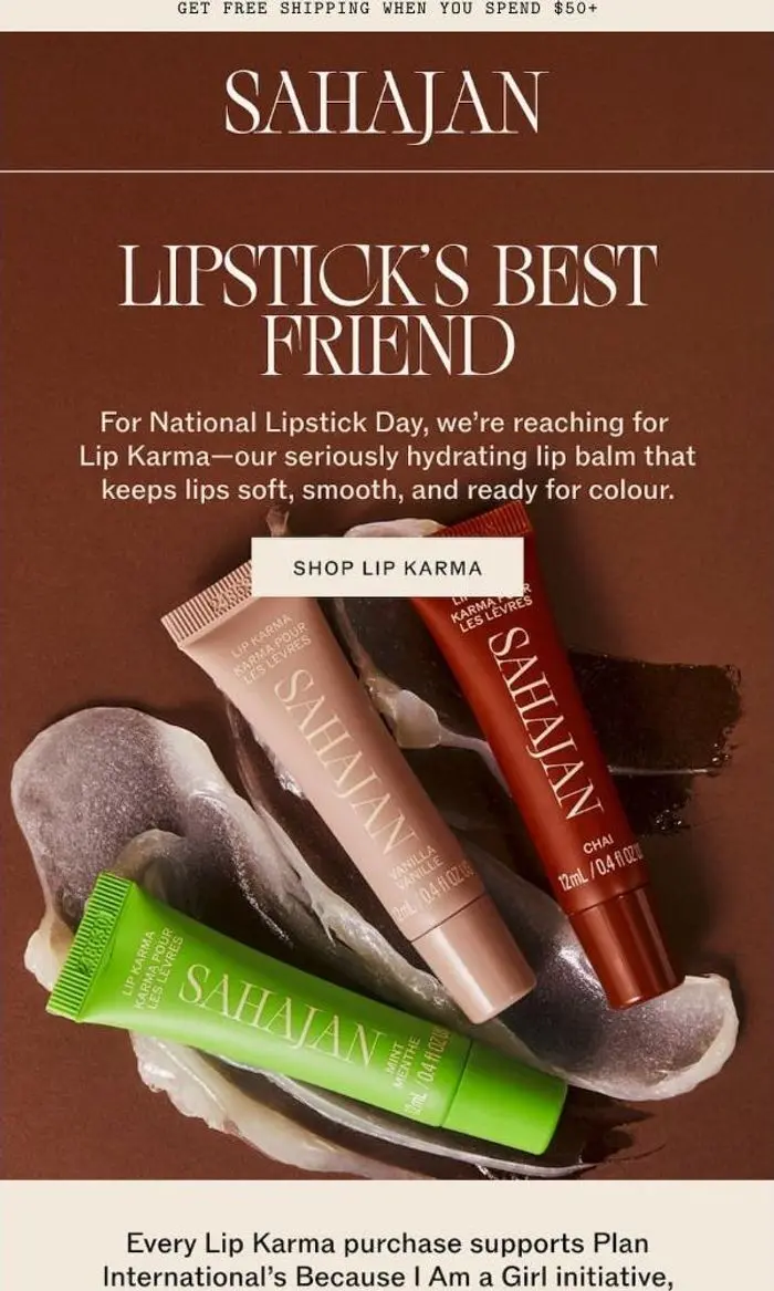 Sahajan: 💋 Your lipstick’s best friend