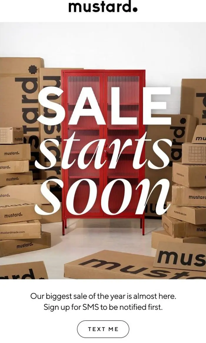 Mustard Made USA: Our biggest sale of the year...