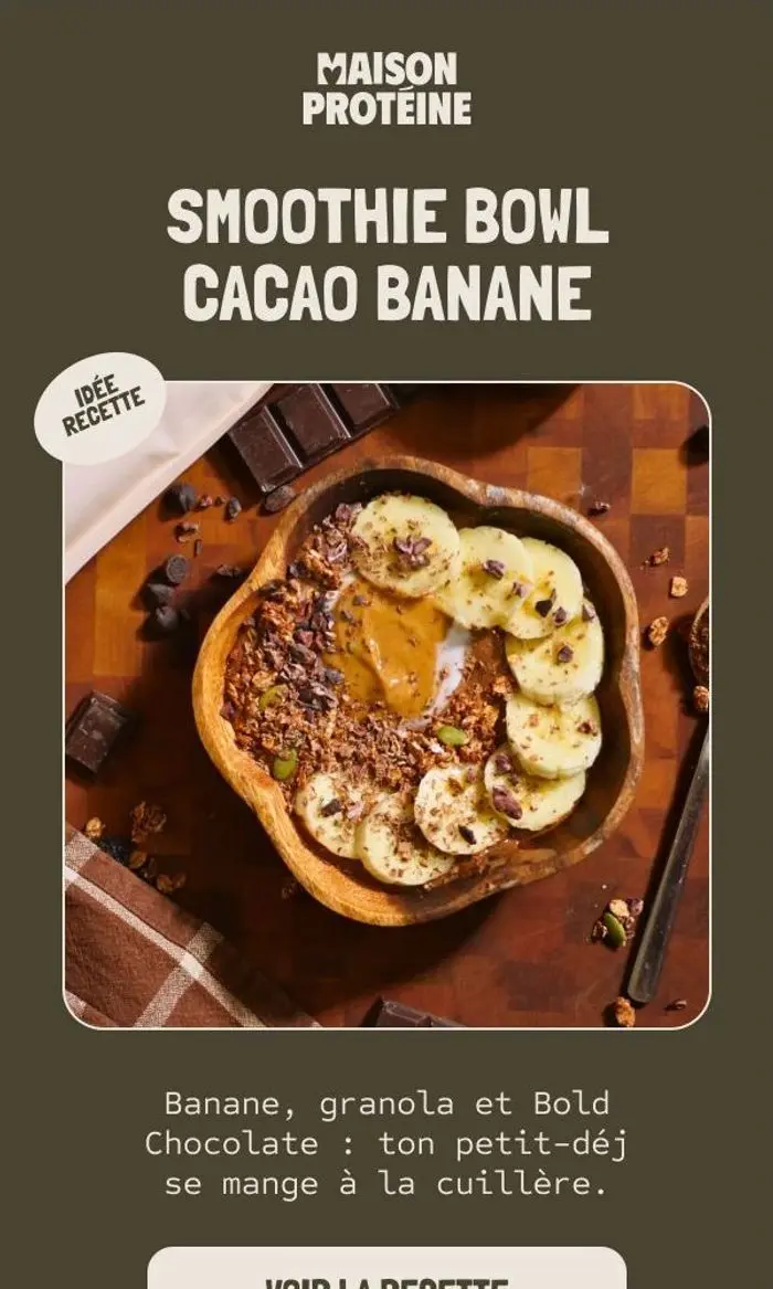 Maison Protéine: Ton petit-dej version cacao 🍫