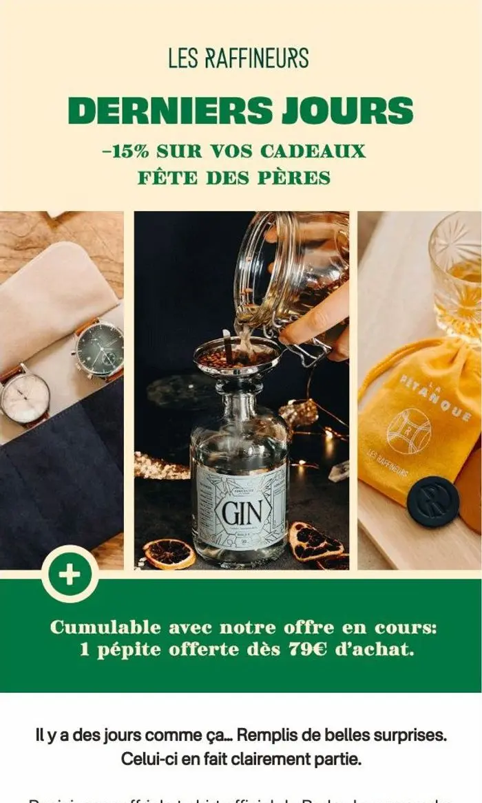Les Raffineurs: Derniers jours : -15% & 1 cadeau offert 🤩