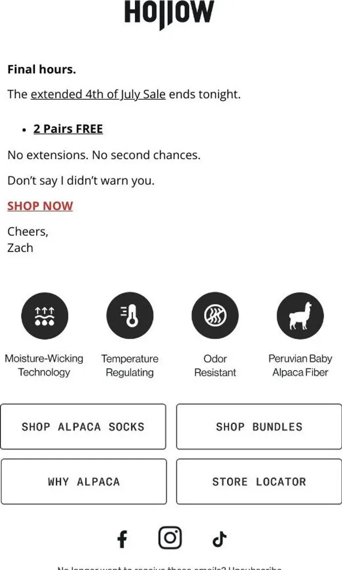 Hollow Socks: Final Hours...