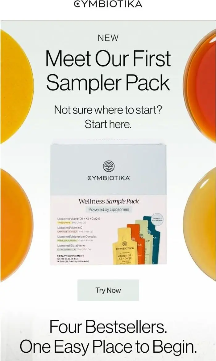 Cymbiotika: Introducing our first-ever Sampler Pack 🌟