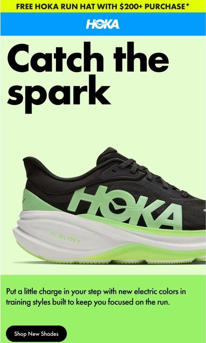 HOKA®: Electric new colorways