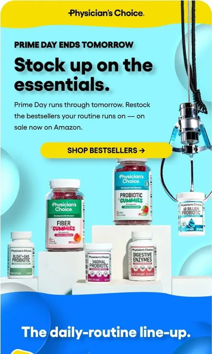 Physicians Choice: Restock the essentials before Prime Day ends 🔥