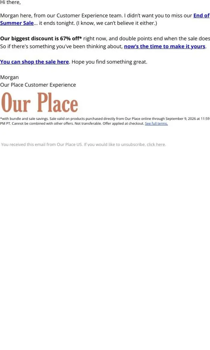 Our Place: A Few Hours Left