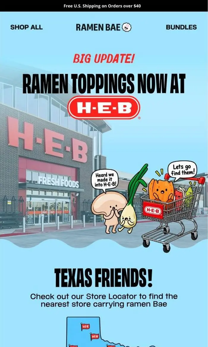 The Ramen Bae: Ramen Toppings Now in H-E-B! 🏪🍜