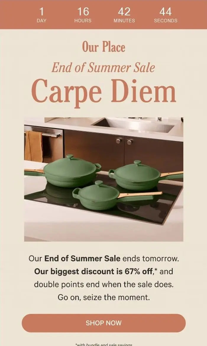 Our Place: Ends Tomorrow