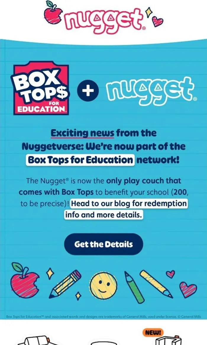 Nugget: Nugget x Box Tops for Education