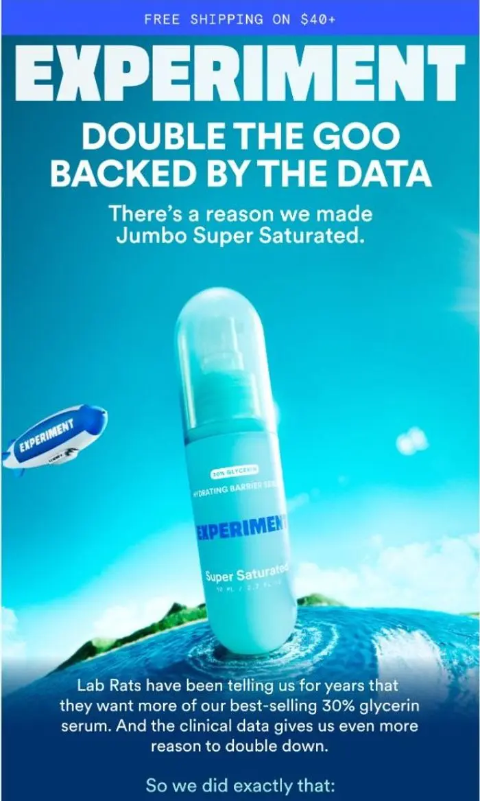Experiment: why we doubled Super Saturated 💦