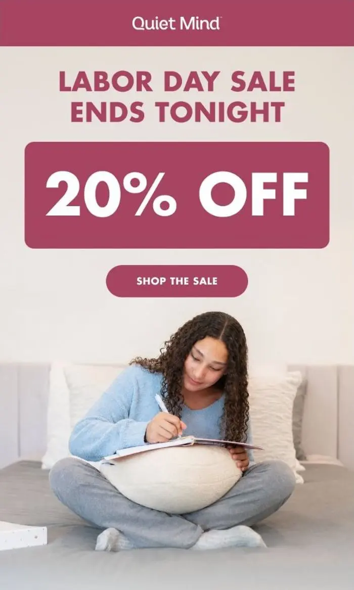 Quiet Mind: 20% OFF Before We Call It a Night 🌙
