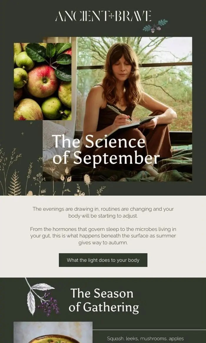 Ancient + Brave: Feeling different? The ancient biology of autumn