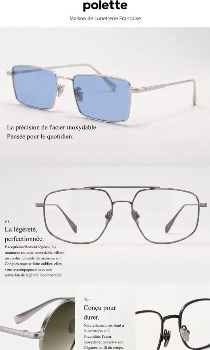 polette: LÉGÈRETÉ. PRÉCISION. DURABILITÉ.