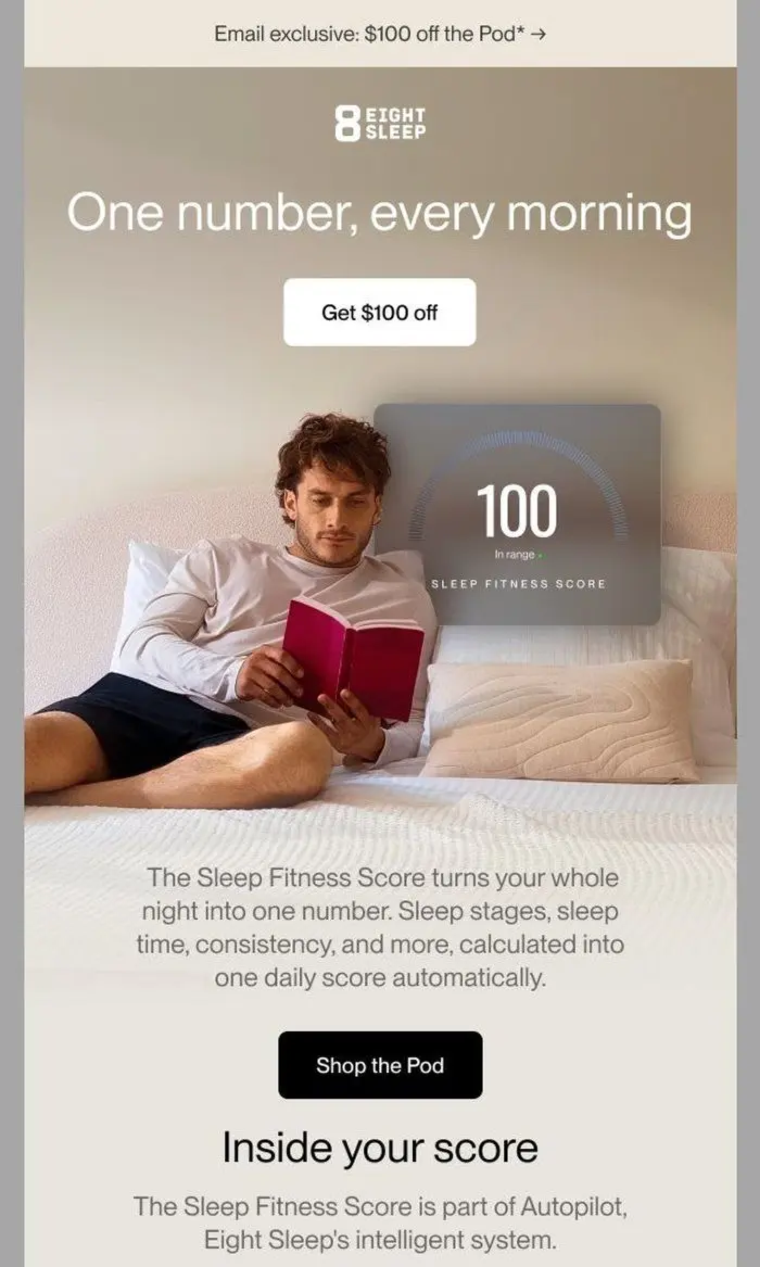 Eight Sleep: The number that tells you how you slept*