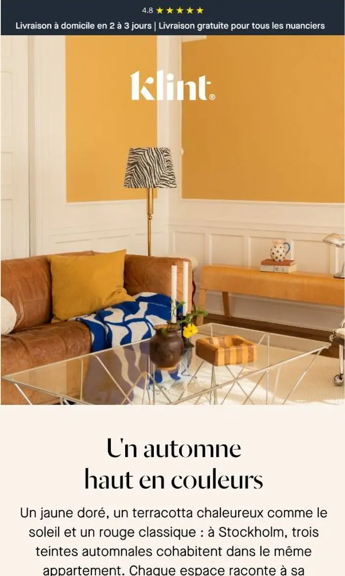 Klint: Un intérieur, trois teintes d’automne 🍂