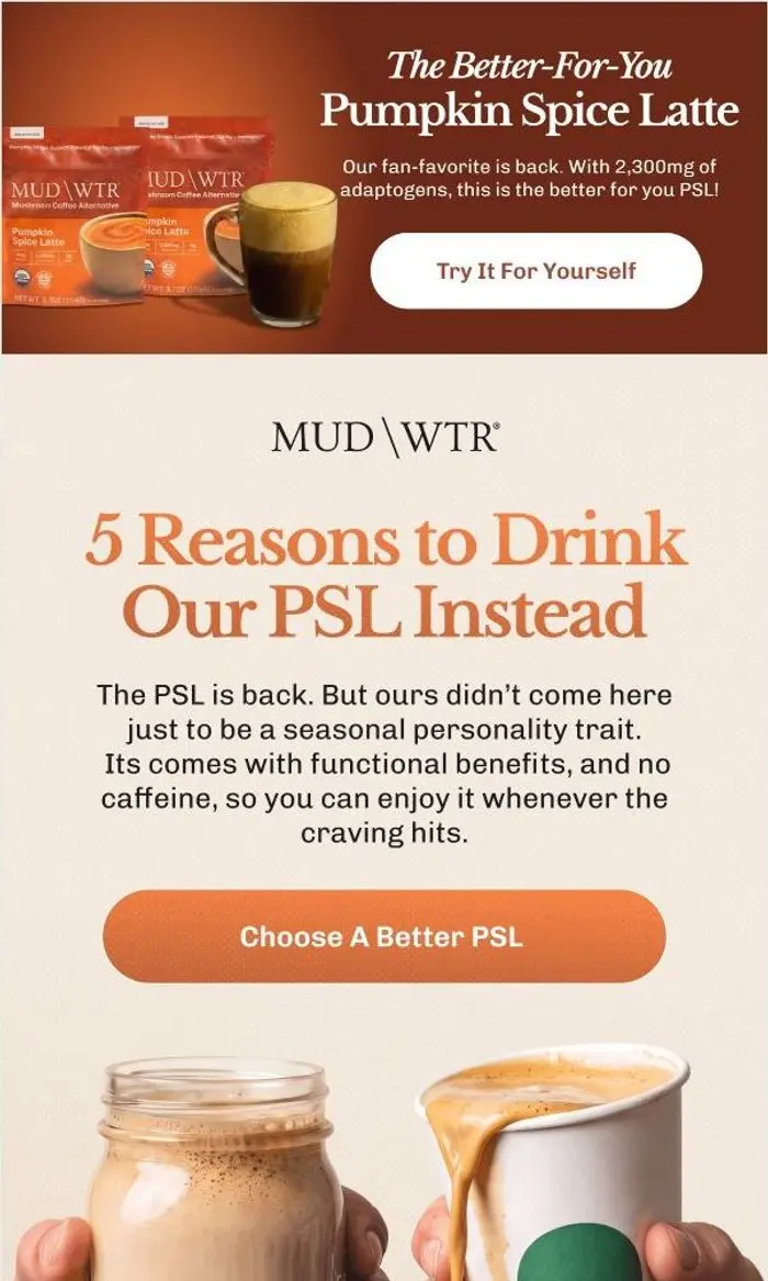 MUD\WTR: Our PSL vs Competitors