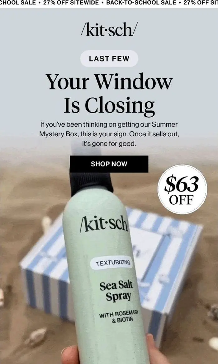 KITSCH: $63 Off: Honestly... Why Would You Skip This?