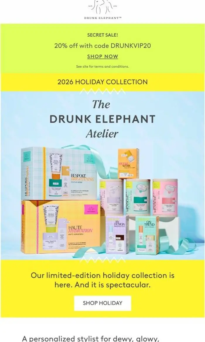 Drunk Elephant: Who’s feeling merry?!