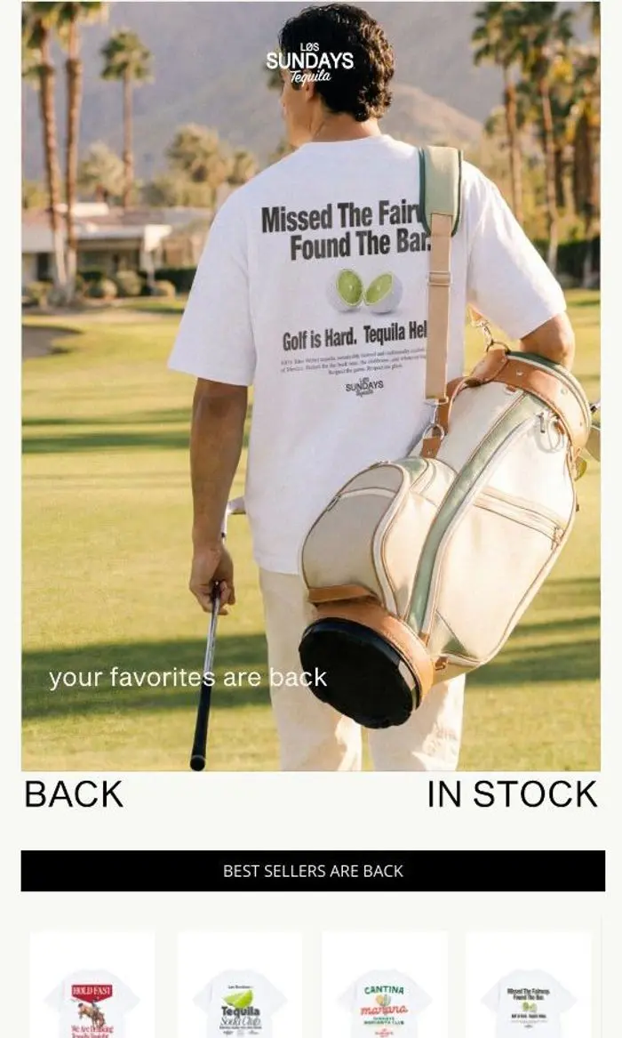 Los Sundays Tequila: BACK IN STOCK