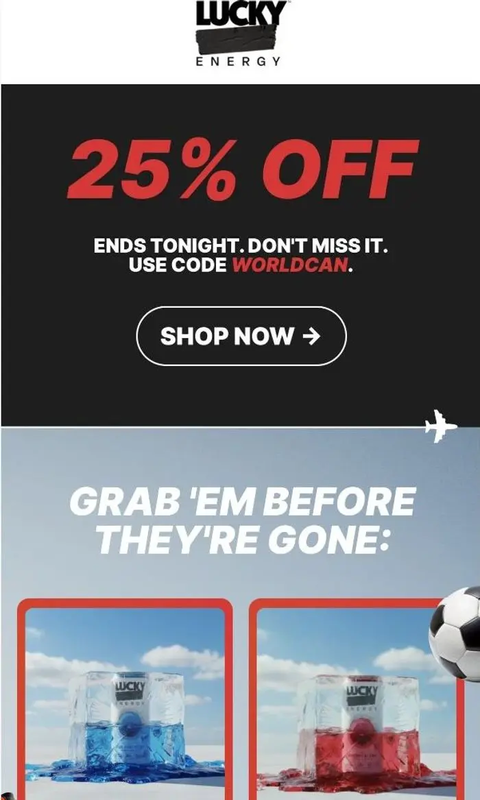 Lucky Energy: Shop this weekends USA Flash Sale