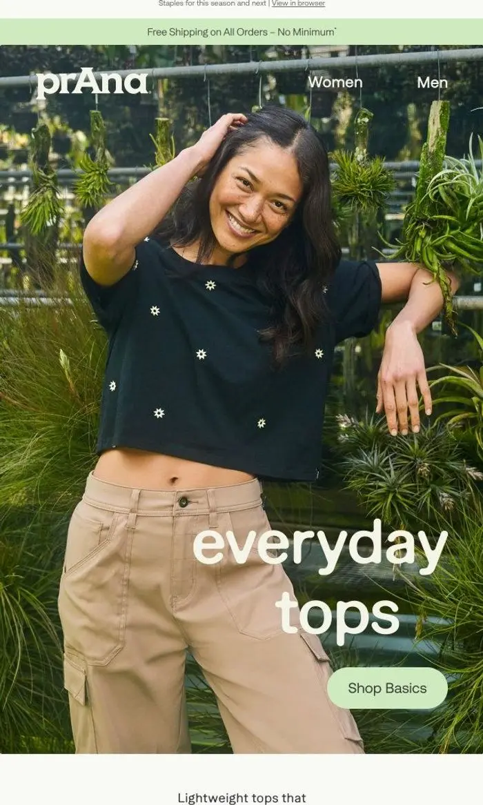 prAna: New Lightweight Tops