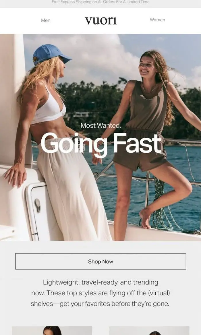Vuori: Trending Now (And Going Fast)