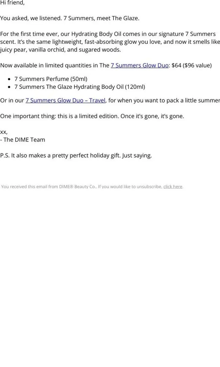 DIME: ICYMI: 7 Summers NOW in The Glaze