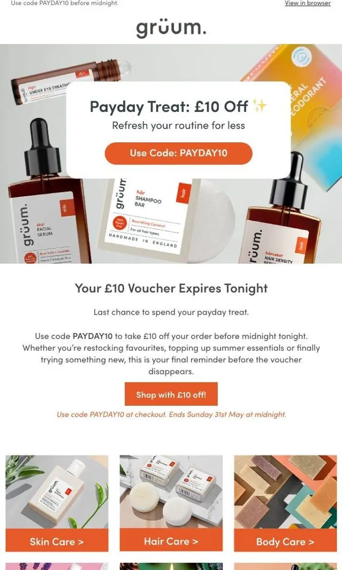 grüum: Last Chance: £10 Off Ends Tonight