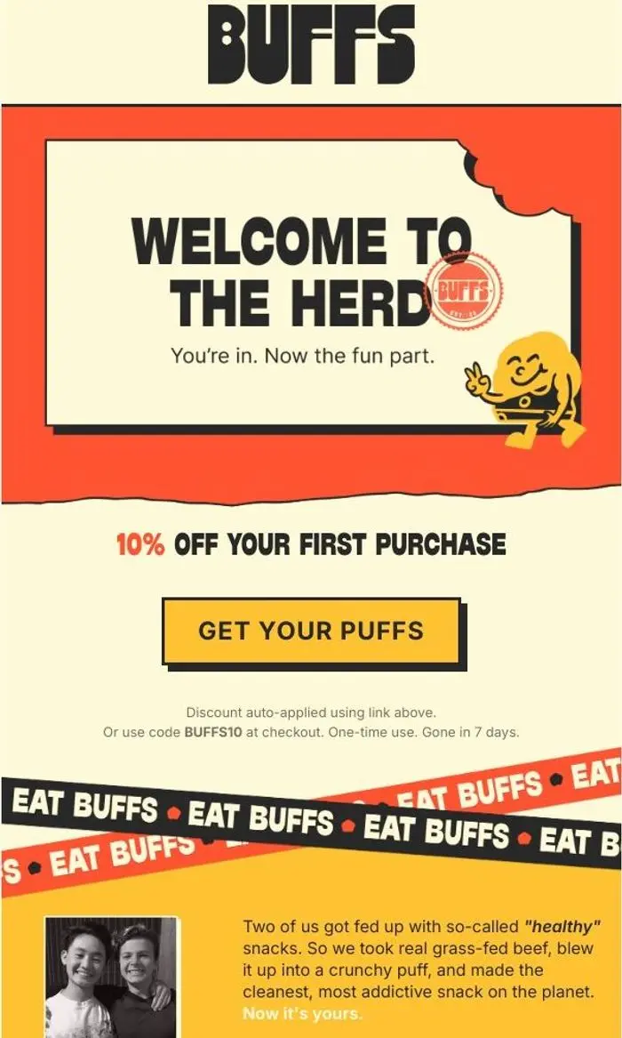BUFFS: Tap to MEAT your 10% off🥩