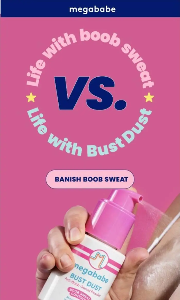 Megababe Beauty: Sweaty bra or dry bra, your choice