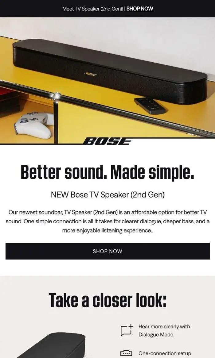Bose: Get better sound from your TV!