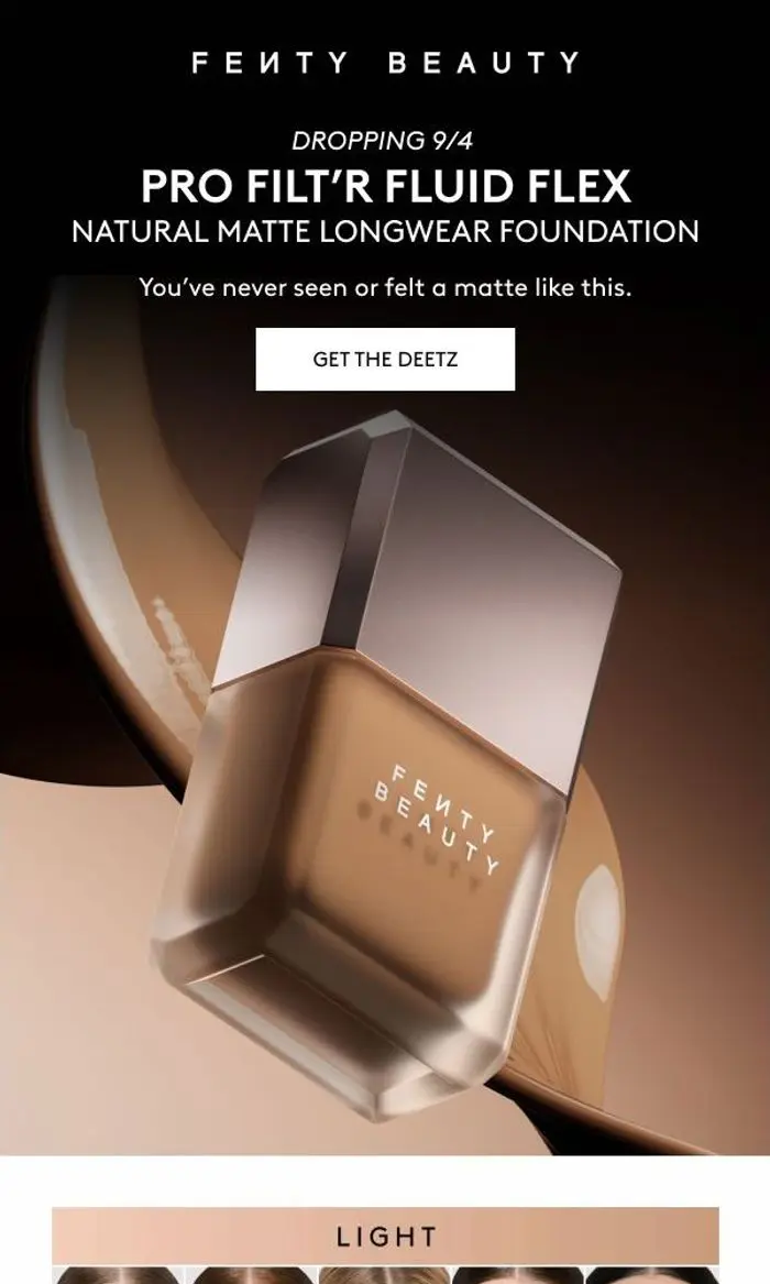 Fenty Beauty: Dropping soon: Pro Filt’r Fluid Flex ✨