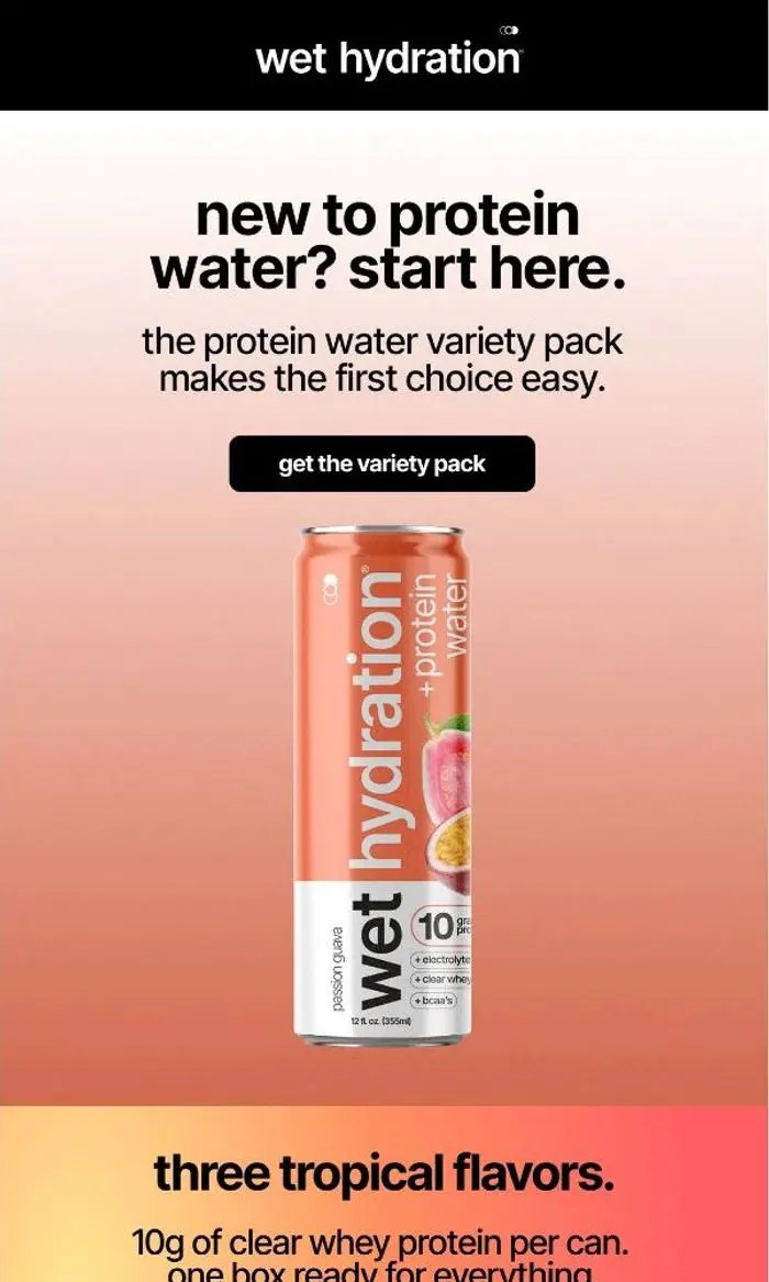 Wet Hydration: new to protein water? start here.
