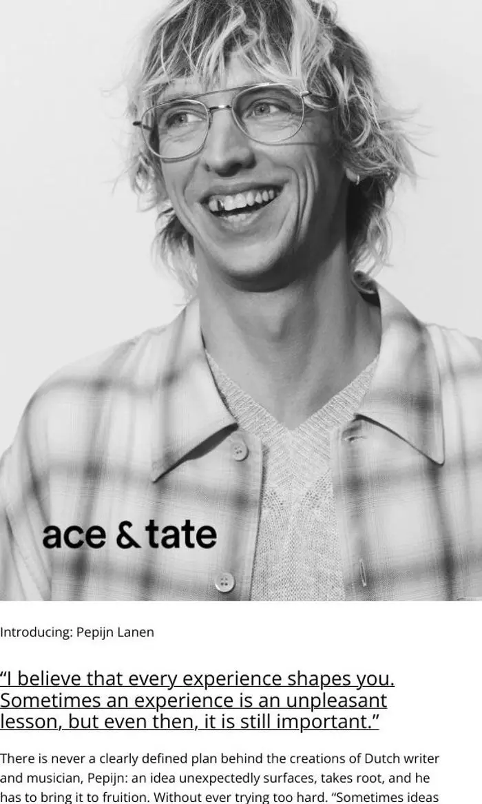 Ace & Tate: Introducing Pepijn Lanen