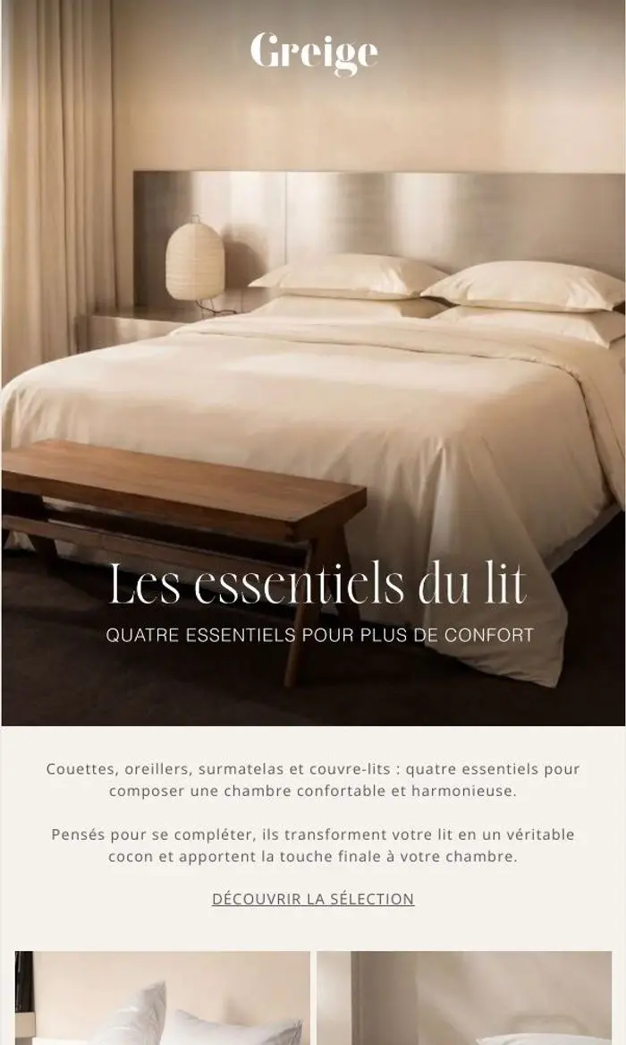 Greige: Les essentiels de la chambre