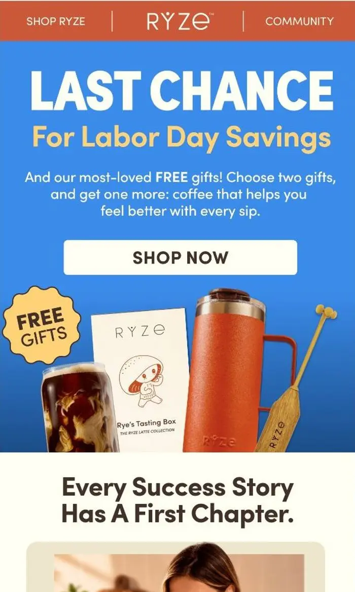 RYZE Superfoods: ENDING SOON: Labor Day Sale 🎬
