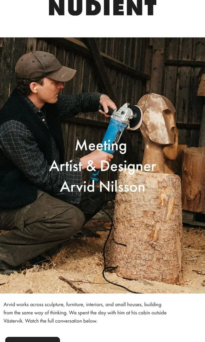 NUDIENT: Meet Arvid, an artist and designer