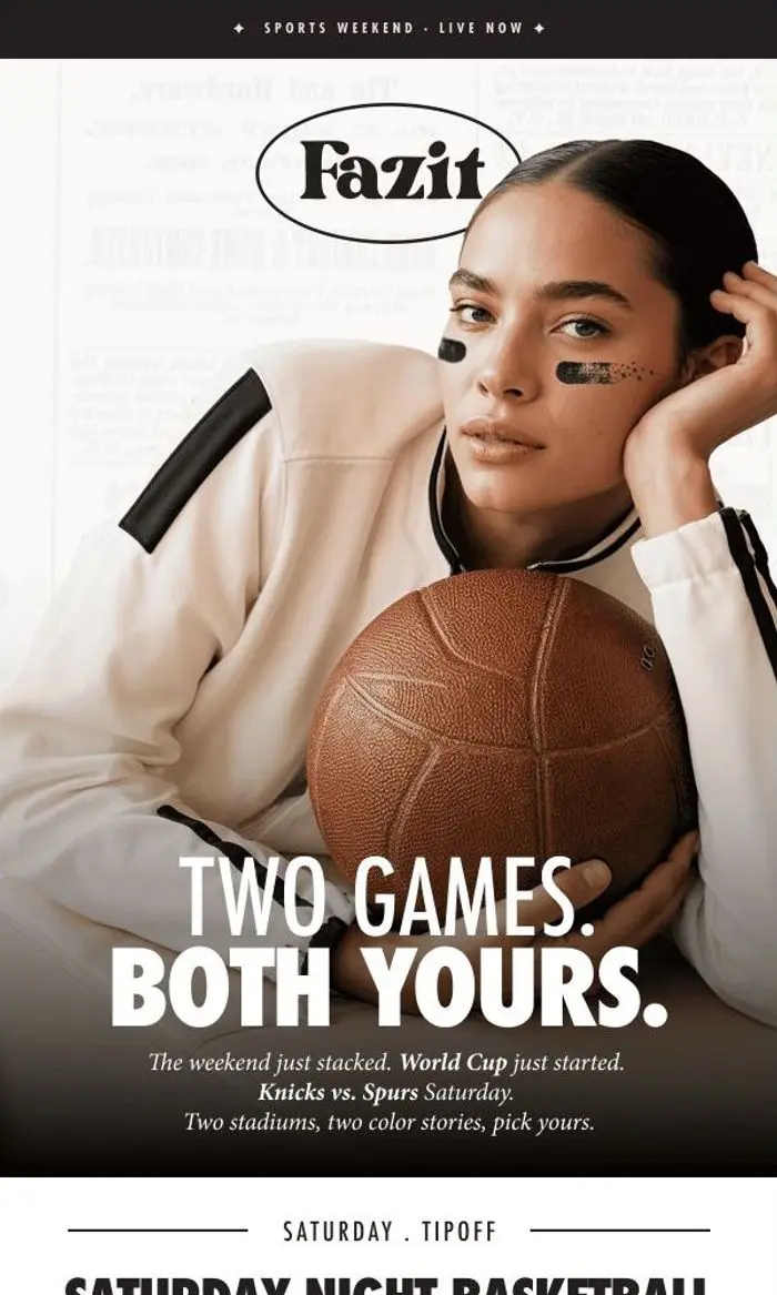 Fazit: Two games. Pick your team. ⚽️🏀
