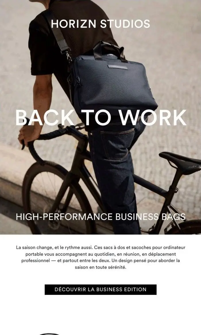 Horizn Studios: Back to Business : du matériel haute performance pour vos trajets