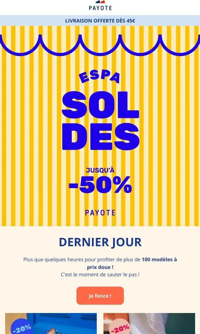 Payote: SOLDES : Dernier Jour | Jusqu'à -50% 📢