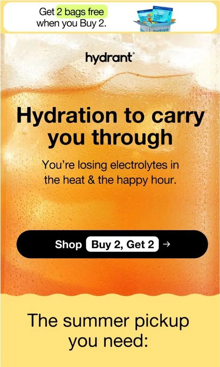 Hydrant: Your weekend plan is missing one thing.