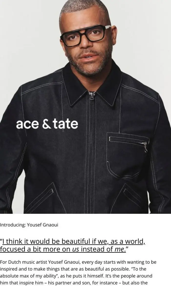 Ace & Tate: Introducing Yousef Gnaoui