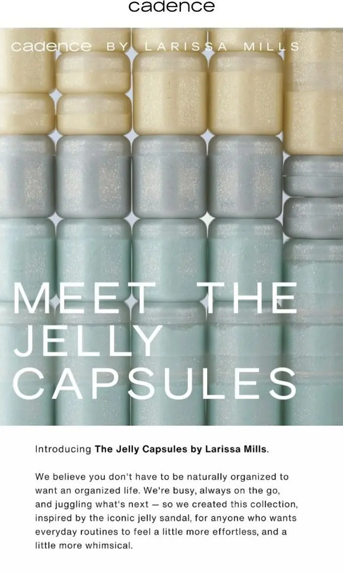 Cadence: Introducing The Jelly Capsules by Larissa Mills
