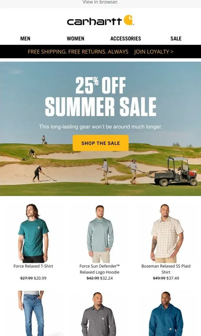 Carhartt: Our summer sale is on