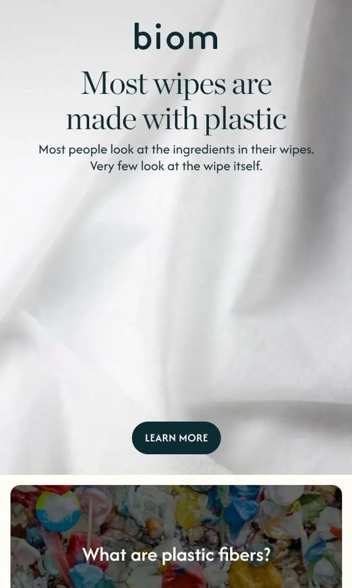 Biom: 0 microplastics 100% of the time
