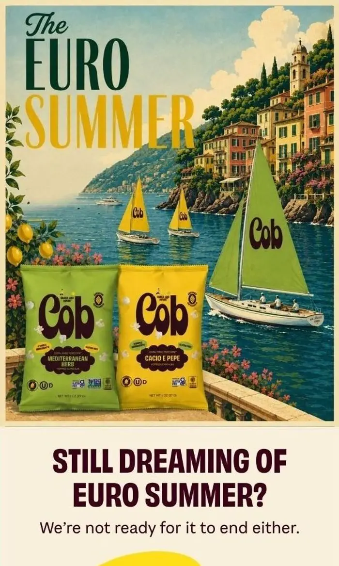 Cob: 25% OFF: Euro Summer isn’t over yet ☀️