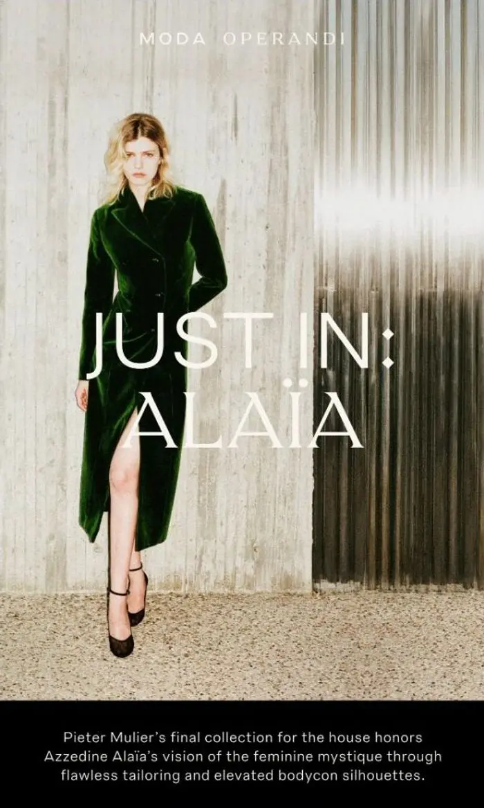 Moda Operandi: Just In: ALAÏA